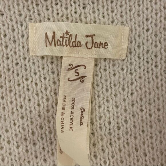 Matilda Jane Moments With You Gingersnap Cardigan Sweater Cream Gold Orange Sm - Picture 11 of 16